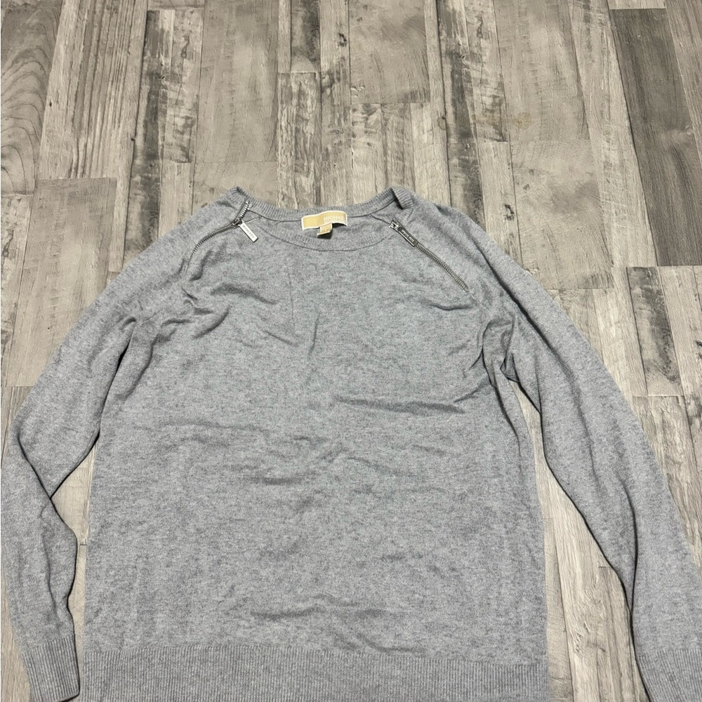 Michael Kors Gray Crewneck Sweater Classic Knit